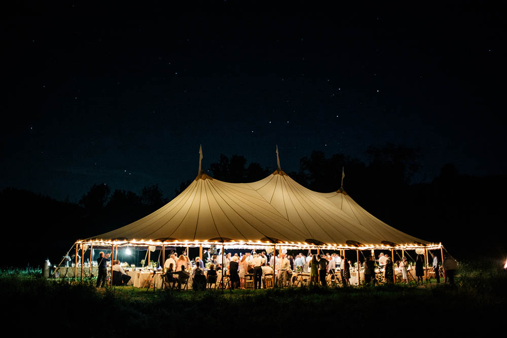 Wedding Tent Under the Stars